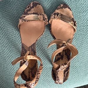 Michael Kors vintage Brown Snake Print Sandals